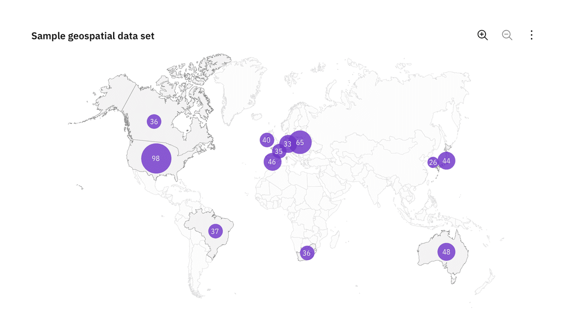 Proportional symbol map